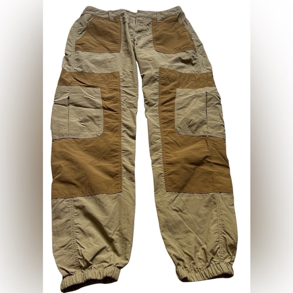 Women’s  Two-Tone Tan and Brown Pants